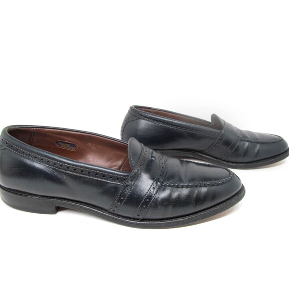 Allen Edmonds Harvard 1239 Mens Black Leather Full Strap Loafers Size US 11 B - Picture 6 of 15